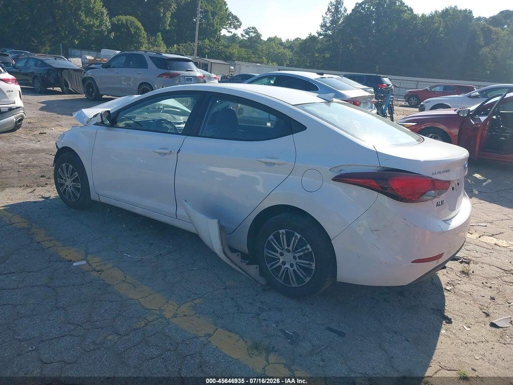 5NPDH4AE4GH740076 2016 HYUNDAI ELANTRA photo no. 3