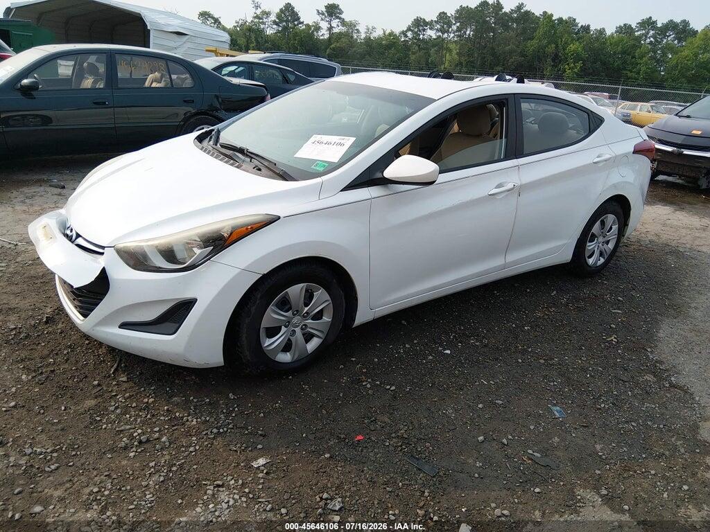 5NPDH4AE1GH732694 2016 HYUNDAI ELANTRA photo no. 2