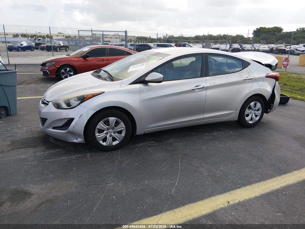 5NPDH4AE2GH793004 2016 HYUNDAI ELANTRA photo no. 2