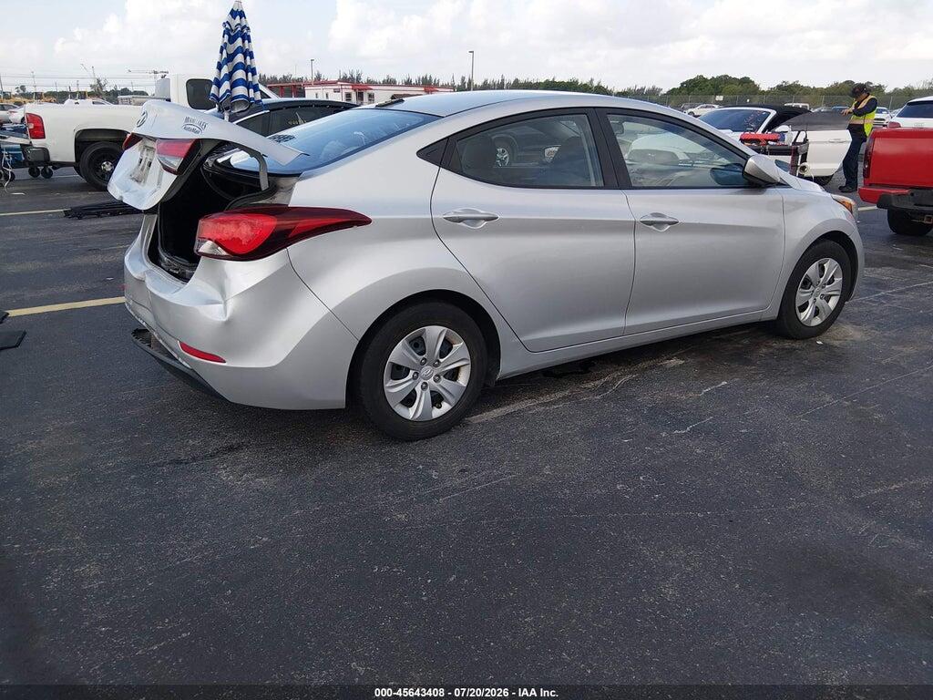 5NPDH4AE2GH793004 2016 HYUNDAI ELANTRA photo no. 4