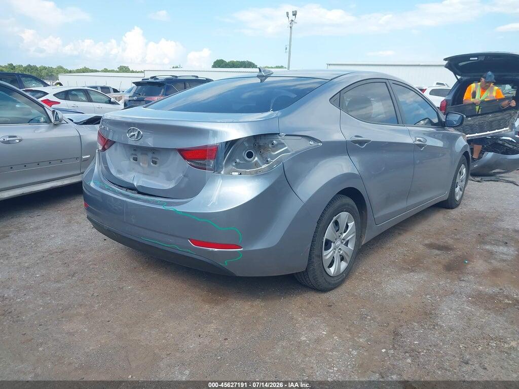 5NPDH4AE9GH771100 2016 HYUNDAI ELANTRA photo no. 4