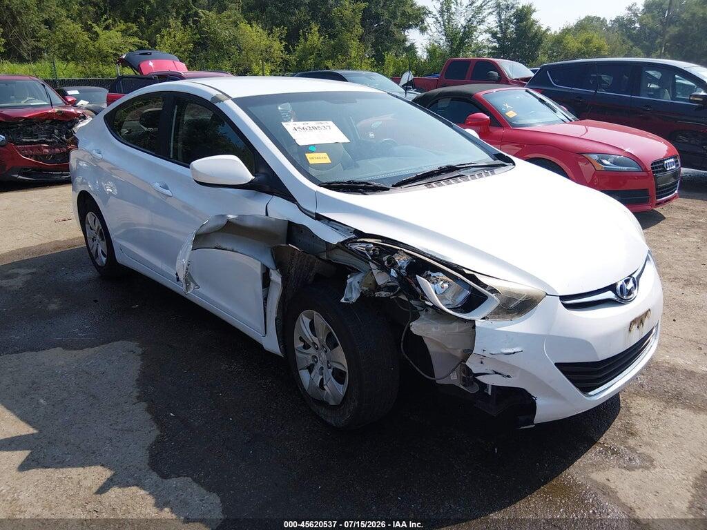5NPDH4AEXGH735982 2016 HYUNDAI ELANTRA photo no. 1