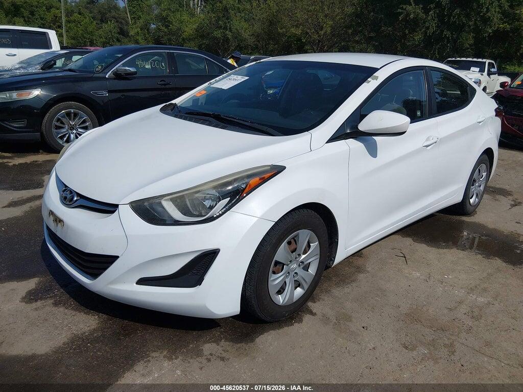 5NPDH4AEXGH735982 2016 HYUNDAI ELANTRA photo no. 2