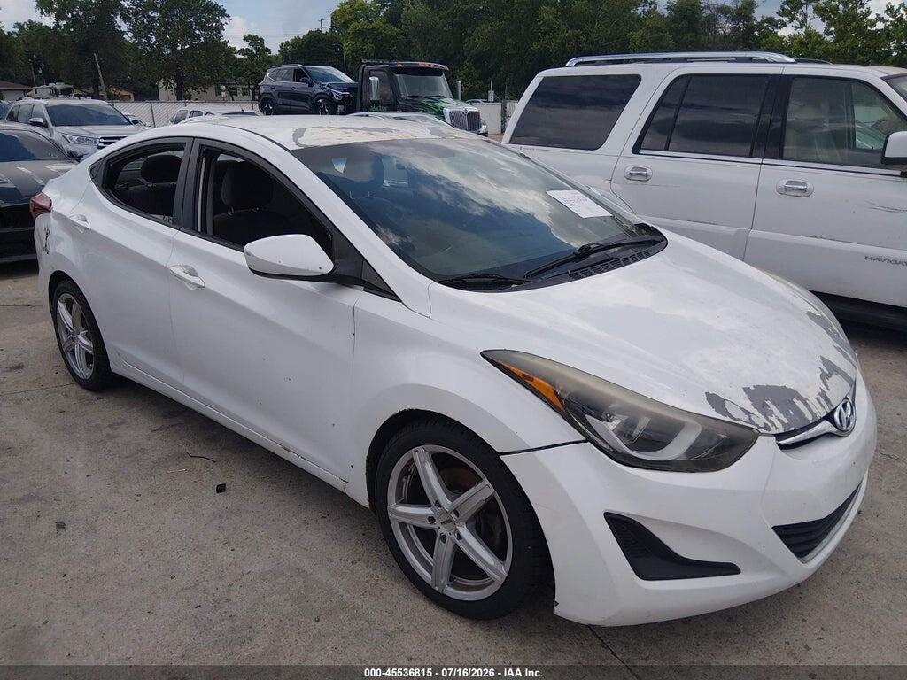 5NPDH4AEXGH663004 2016 HYUNDAI ELANTRA photo no. 1