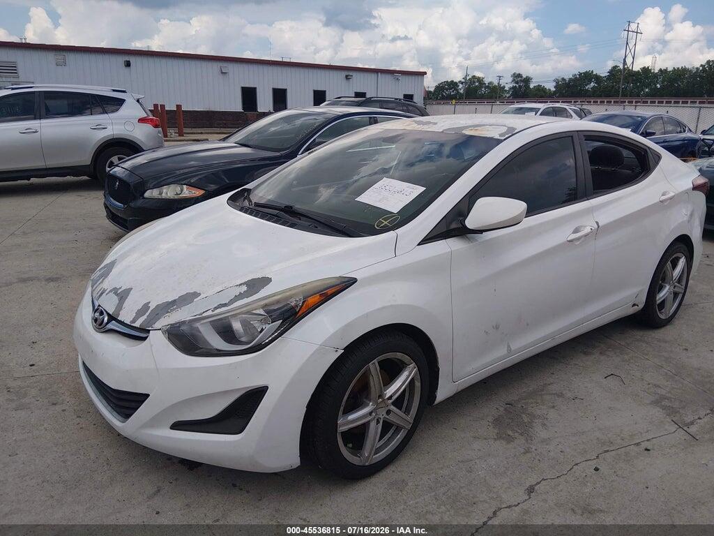 5NPDH4AEXGH663004 2016 HYUNDAI ELANTRA photo no. 2