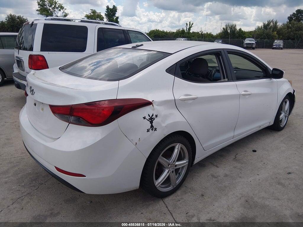 5NPDH4AEXGH663004 2016 HYUNDAI ELANTRA photo no. 4