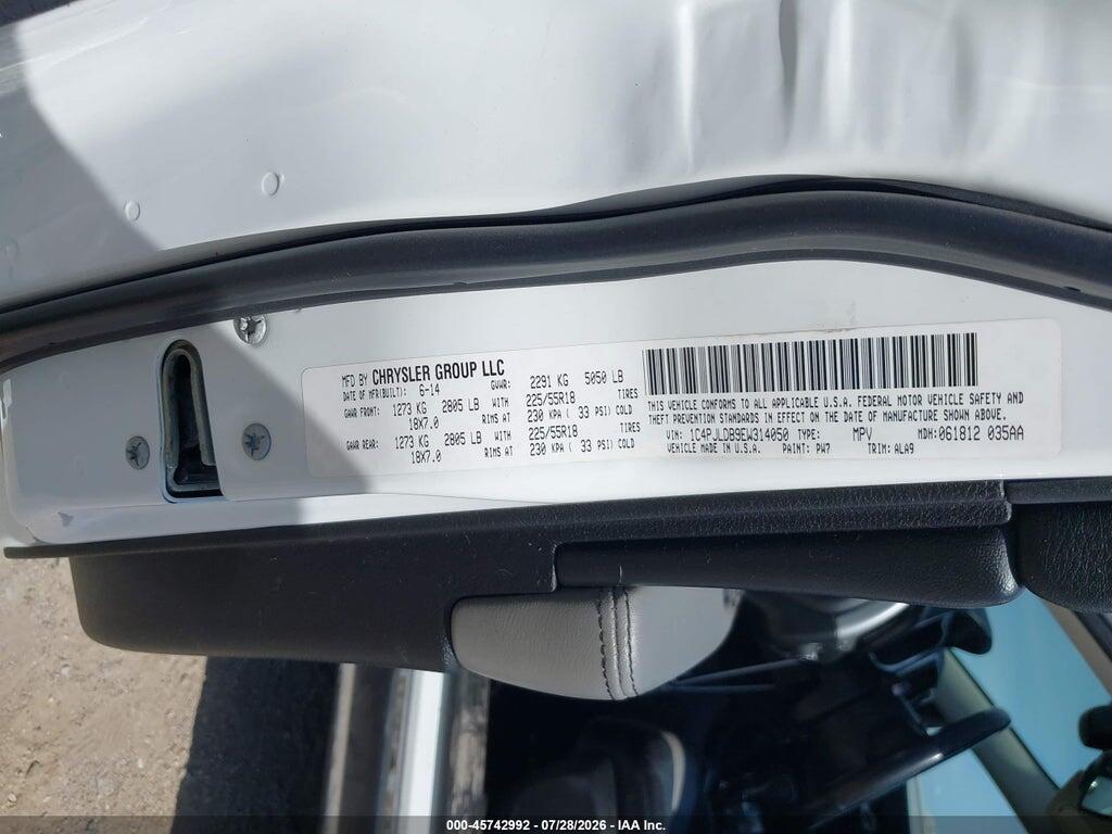 1C4PJLDB9EW314050 2014 JEEP CHEROKEE photo no. 9