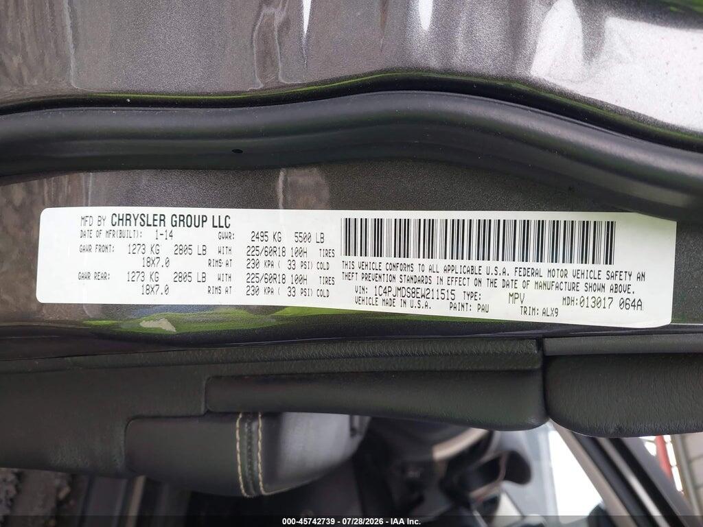 1C4PJMDS8EW211515 2014 JEEP CHEROKEE photo no. 9
