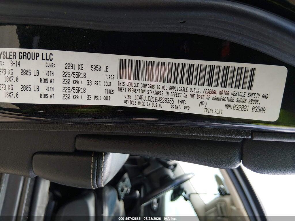 1C4PJLDB1EW238355 2014 JEEP CHEROKEE photo no. 9