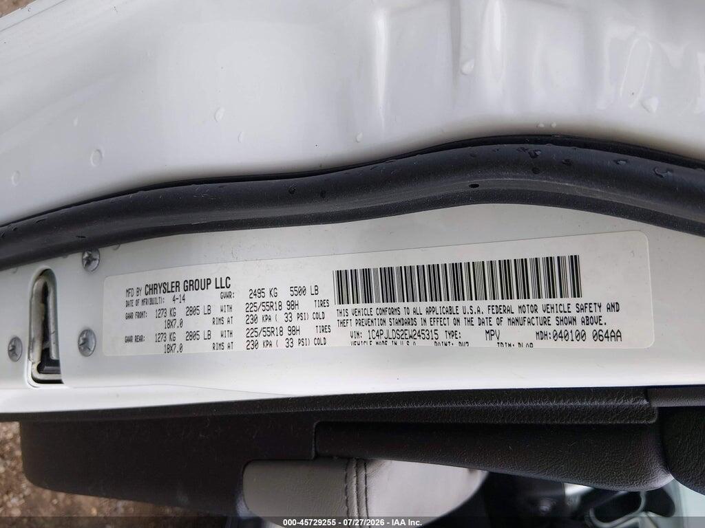 1C4PJLDS2EW245315 2014 JEEP CHEROKEE photo no. 9