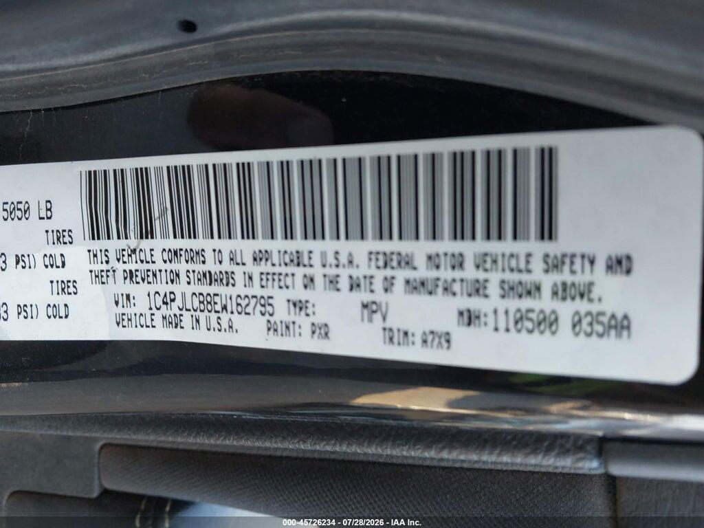 1C4PJLCB8EW162795 2014 JEEP CHEROKEE photo no. 9