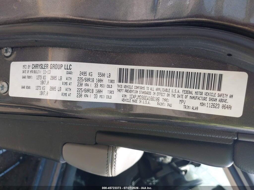 1C4PJMDS6EW166106 2014 JEEP CHEROKEE photo no. 9