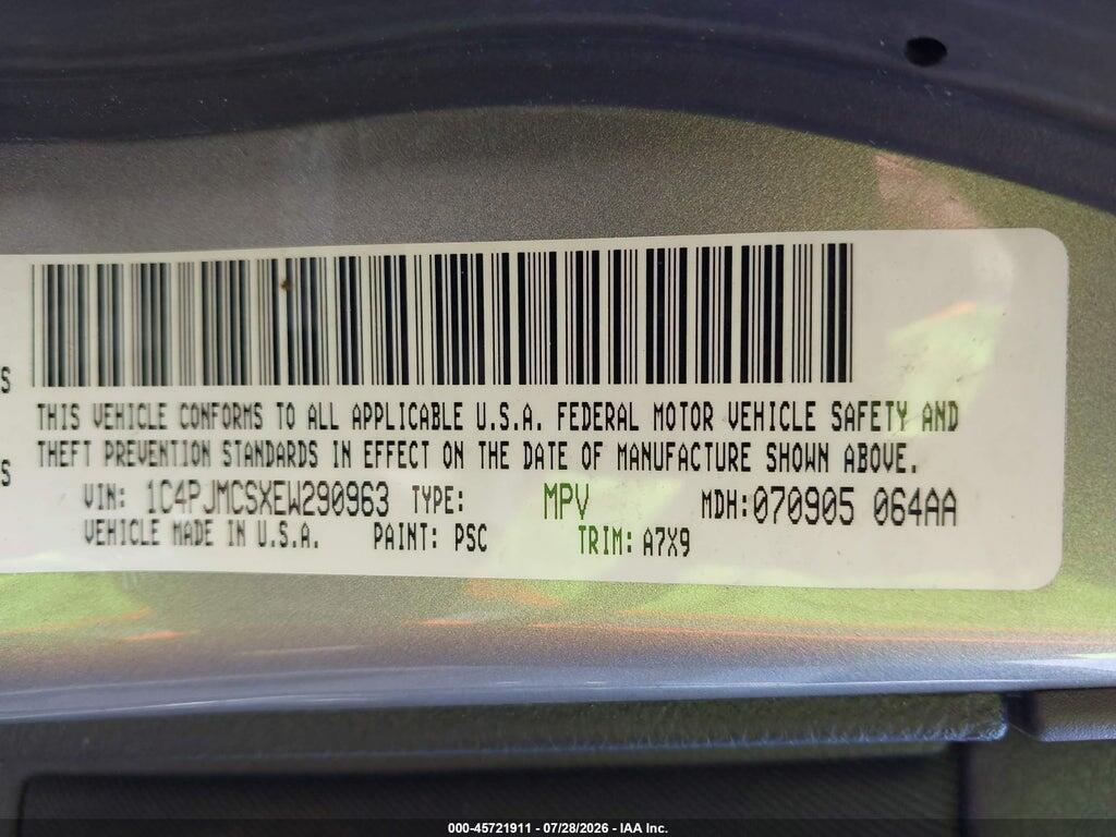 1C4PJMCSXEW290963 2014 JEEP CHEROKEE photo no. 9