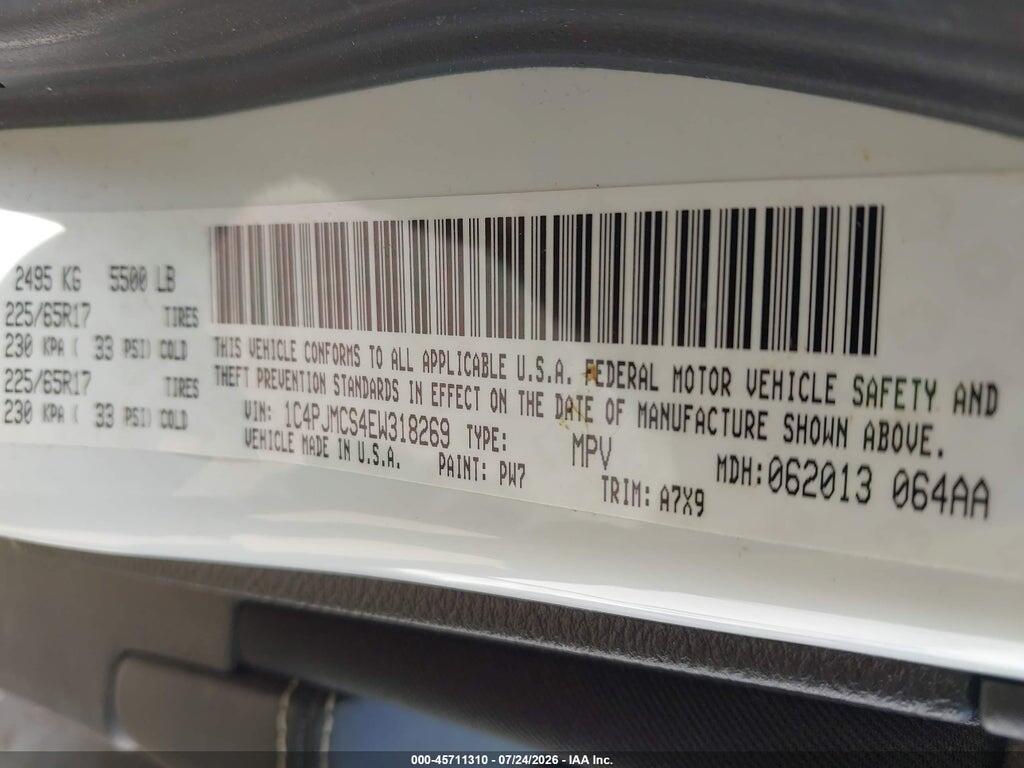 1C4PJMCS4EW318269 2014 JEEP CHEROKEE photo no. 9