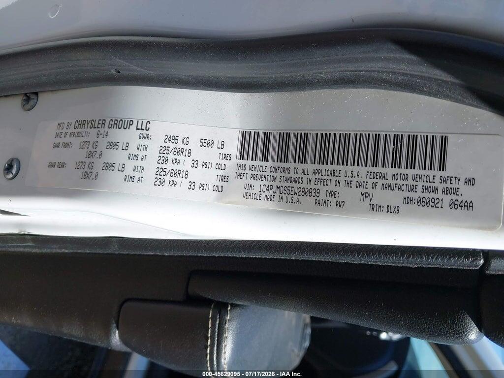 1C4PJMDS5EW280839 2014 JEEP CHEROKEE photo no. 9