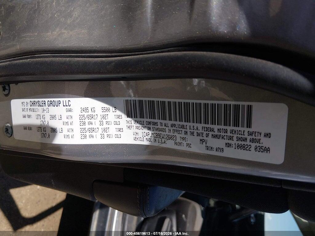 1C4PJMCB9EW126023 2014 JEEP CHEROKEE photo no. 9