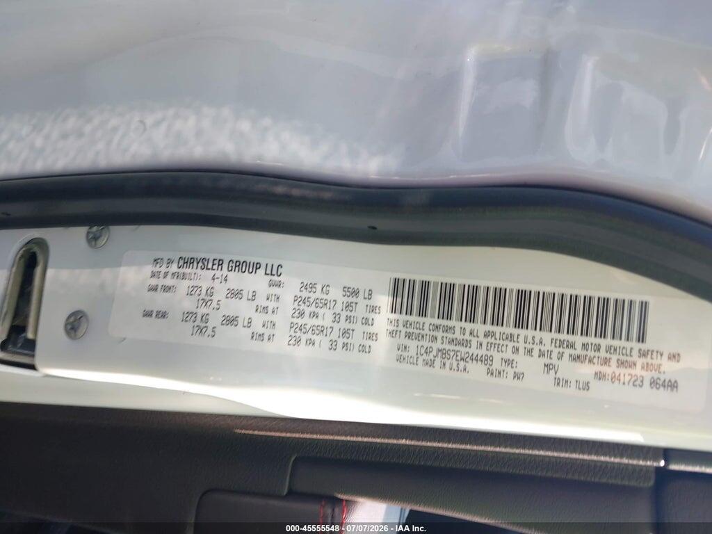 1C4PJMBS7EW244489 2014 JEEP CHEROKEE photo no. 9
