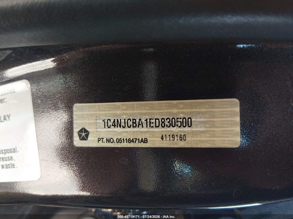 1C4NJCBA1ED830500 2014 JEEP COMPASS photo no. 9