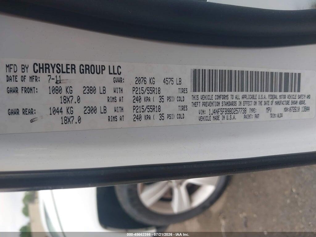 1C4NJDEB0ED603261 2014 JEEP COMPASS photo no. 9