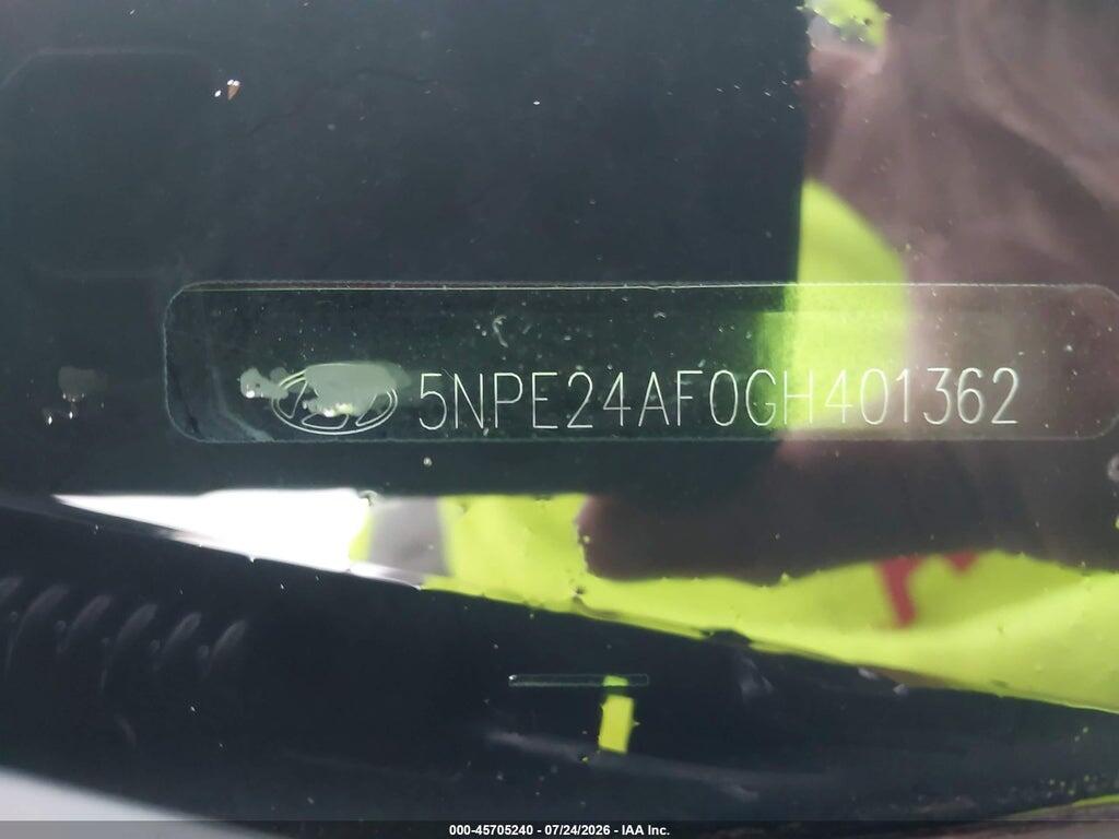 5NPE24AF0GH401362 2016 HYUNDAI SONATA photo no. 9