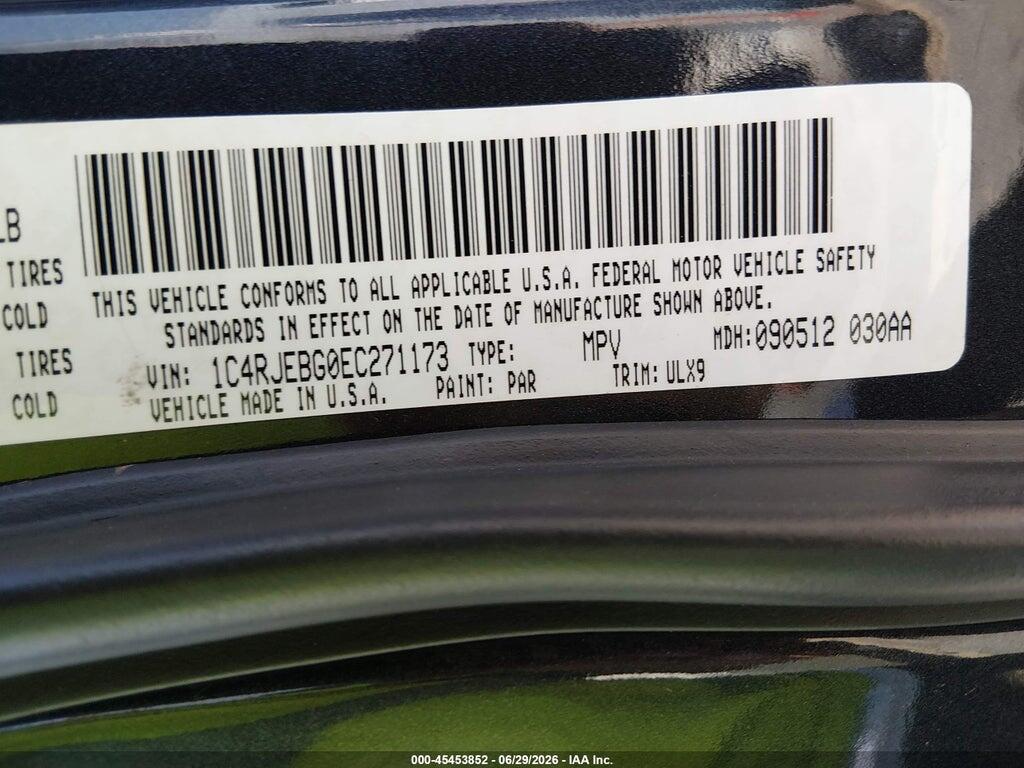1C4RJEBG0EC271173 2014 JEEP GRAND CHEROKEE photo no. 9