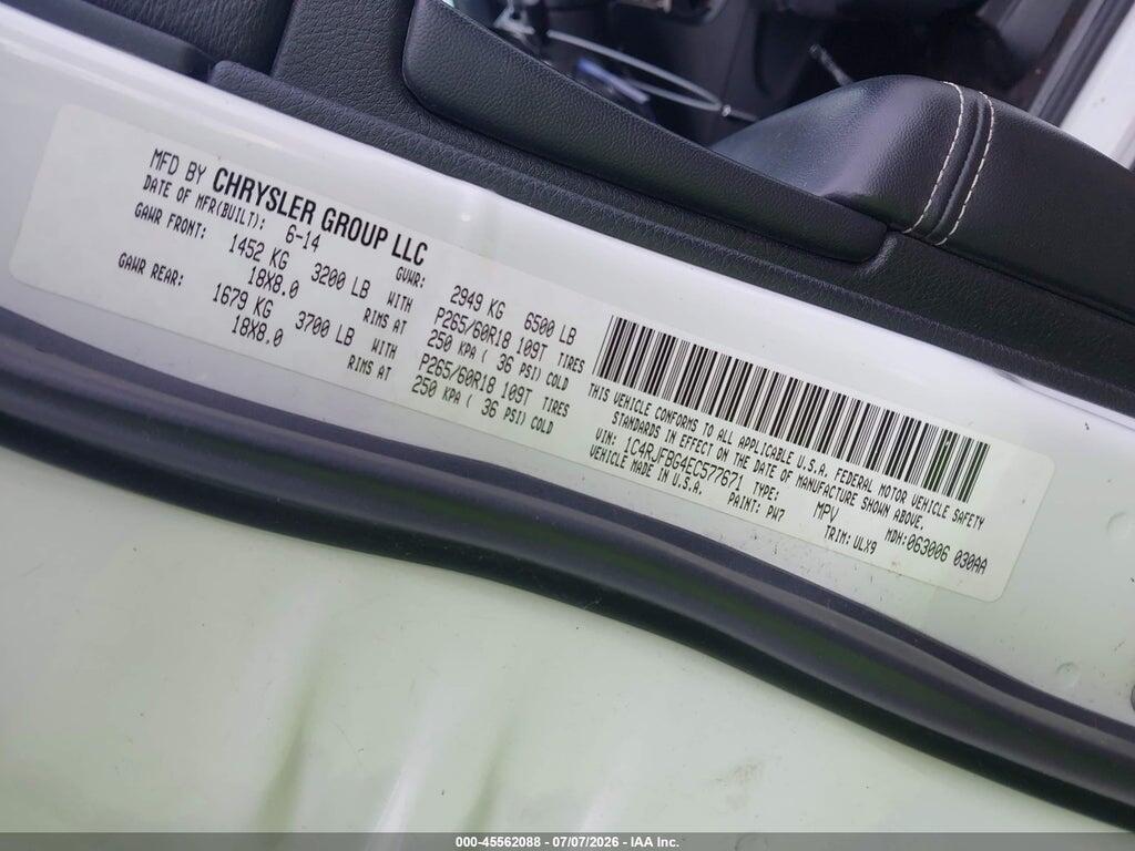 1C4RJFBG4EC577671 2014 JEEP GRAND CHEROKEE photo no. 9