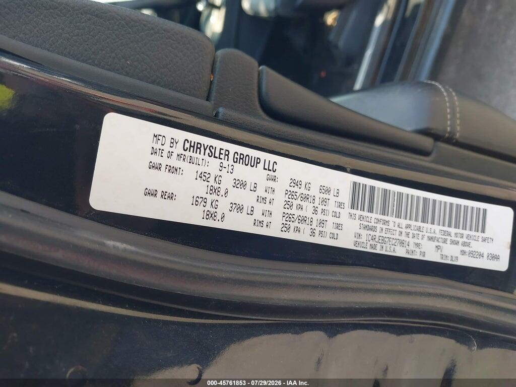 1C4RJEBG7EC270814 2014 JEEP GRAND CHEROKEE photo no. 9
