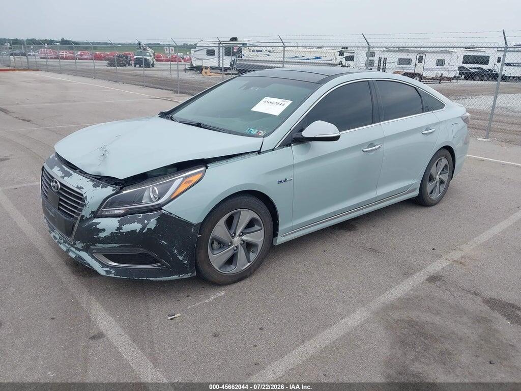 KMHE34L10GA018085 2016 HYUNDAI SONATA HYBRID photo no. 2