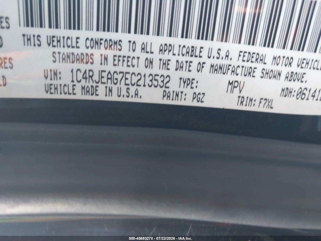 1C4RJEAG7EC213532 2014 JEEP GRAND CHEROKEE photo no. 9