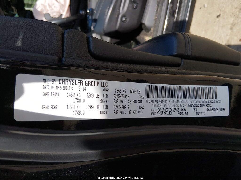 1C4RJFAG7EC469966 2014 JEEP GRAND CHEROKEE photo no. 8