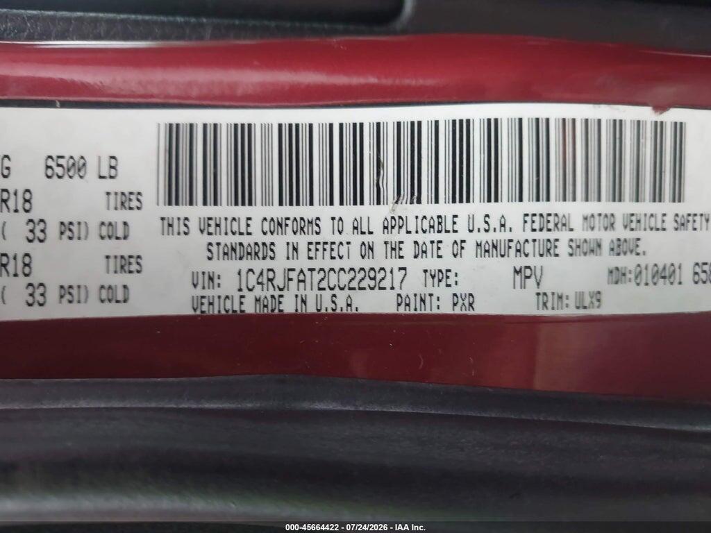 1C4RJFAG8EC541404 2014 JEEP GRAND CHEROKEE photo no. 9