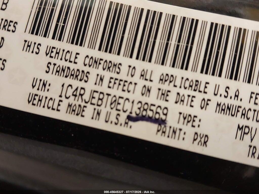1C4RJEBT0EC138569 2014 JEEP GRAND CHEROKEE photo no. 9