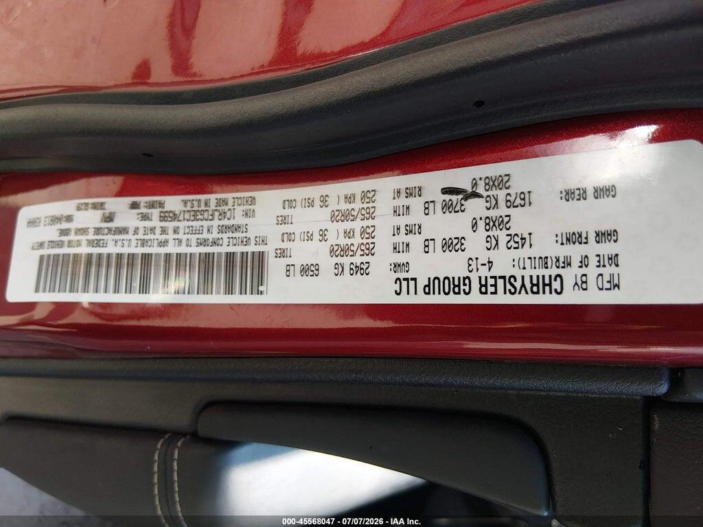 1C4RJFCG3EC174599 2014 JEEP GRAND CHEROKEE photo no. 9