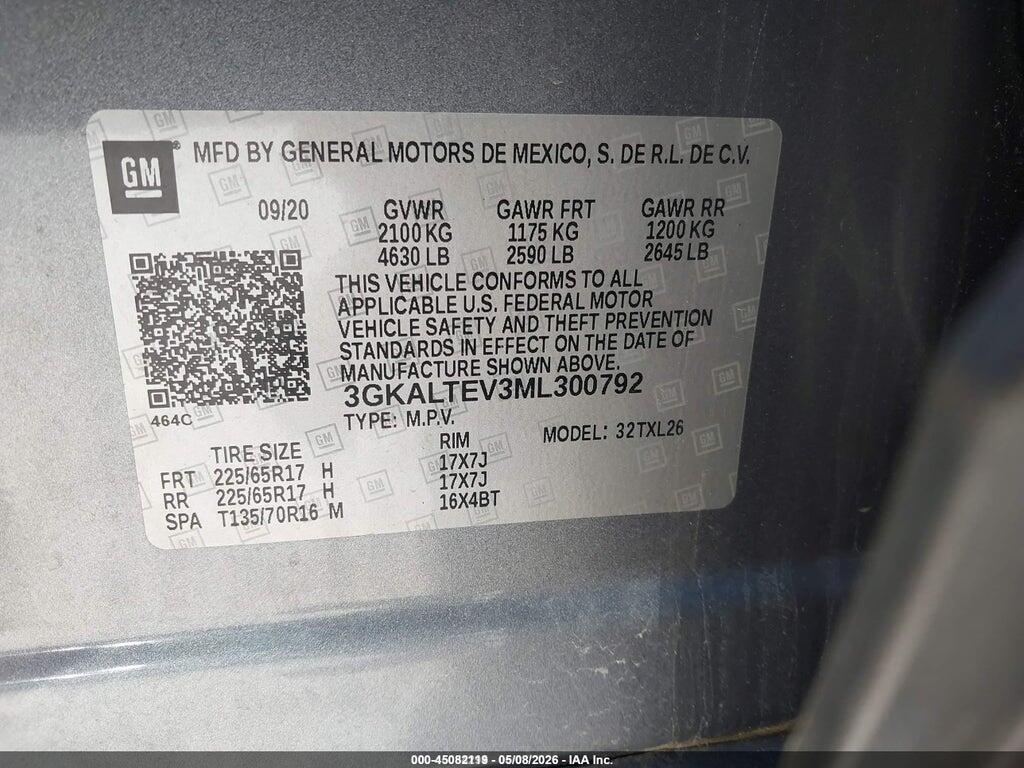 3GKALTEV3ML300792 2021 GMC TERRAIN photo no. 9
