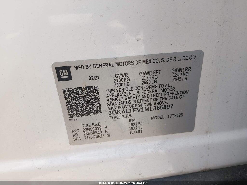 3GKALTEV1ML365897 2021 GMC TERRAIN photo no. 9