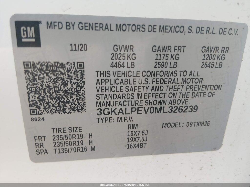 3GKALPEV0ML326239 2021 GMC TERRAIN photo no. 9