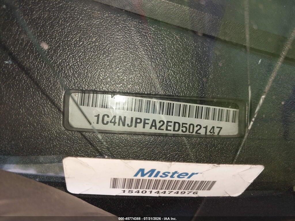 1C4NJPFA2ED502147 2014 JEEP PATRIOT photo no. 9
