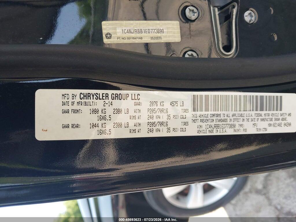 1C4NJRBB1ED773890 2014 JEEP PATRIOT photo no. 9