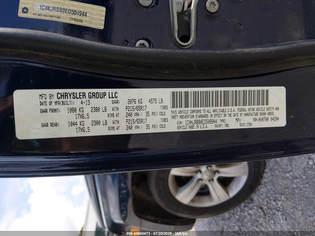 1C4NJRBB0ED508944 2014 JEEP PATRIOT photo no. 9