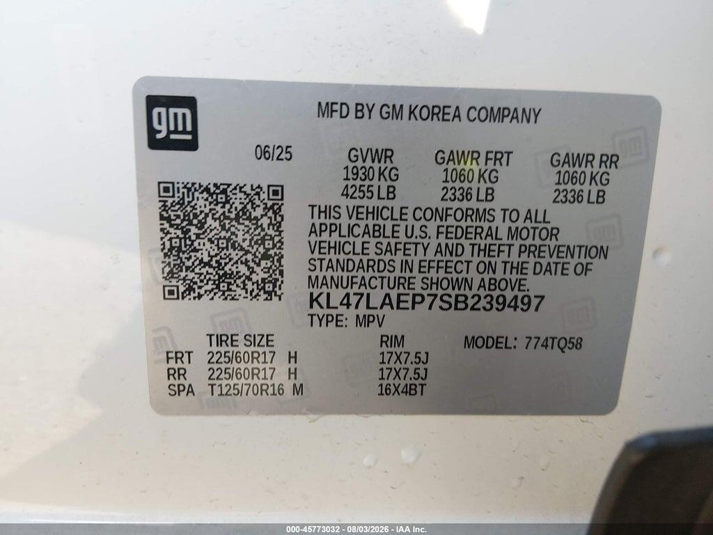 KL47LAEP7SB239497 2025 BUICK ENVISTA photo no. 9