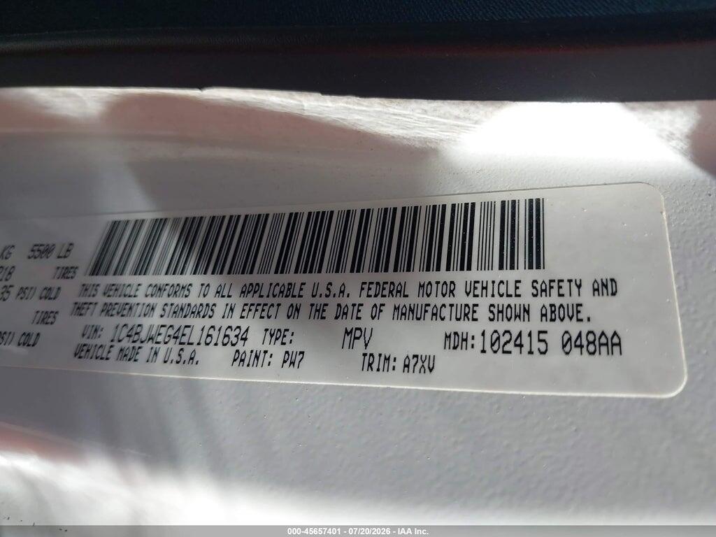 1C4BJWEG4EL161634 2014 JEEP WRANGLER UNLIMITED photo no. 9