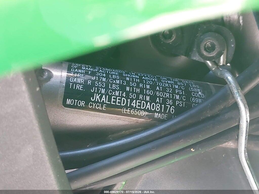 JKALEED14EDA08176 2014 KAWASAKI KLE650 photo no. 10
