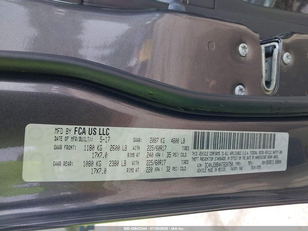 3C4NJDBB4HT650750 2017 JEEP COMPASS photo no. 9
