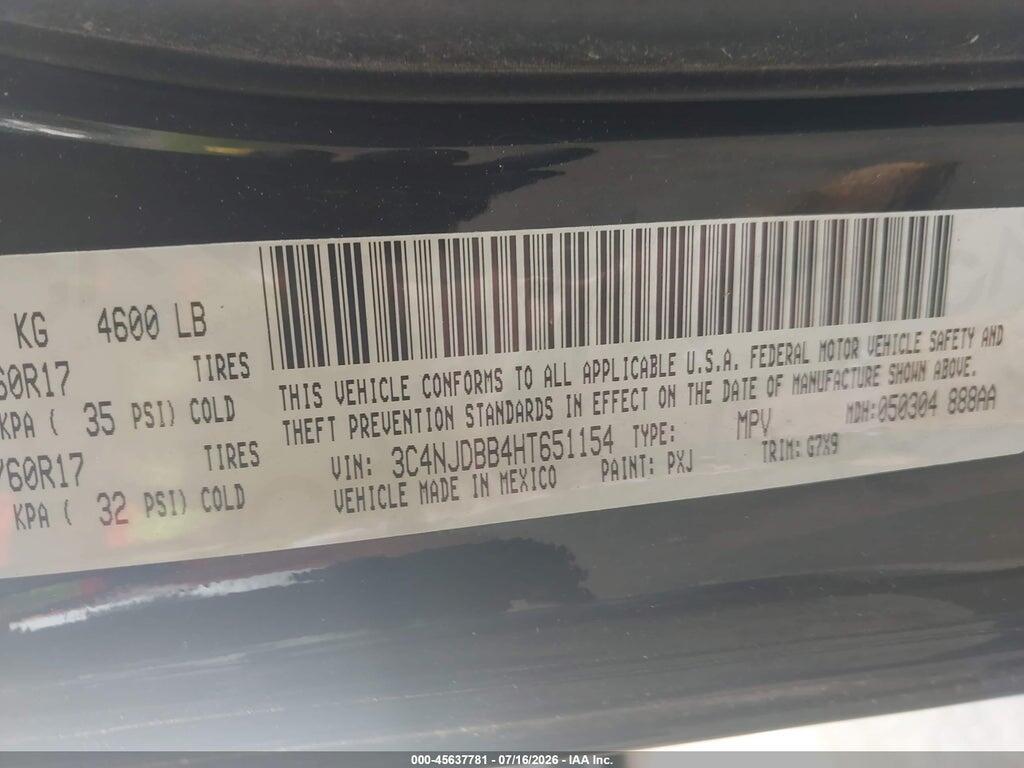3C4NJDBB4HT651154 2017 JEEP COMPASS photo no. 9