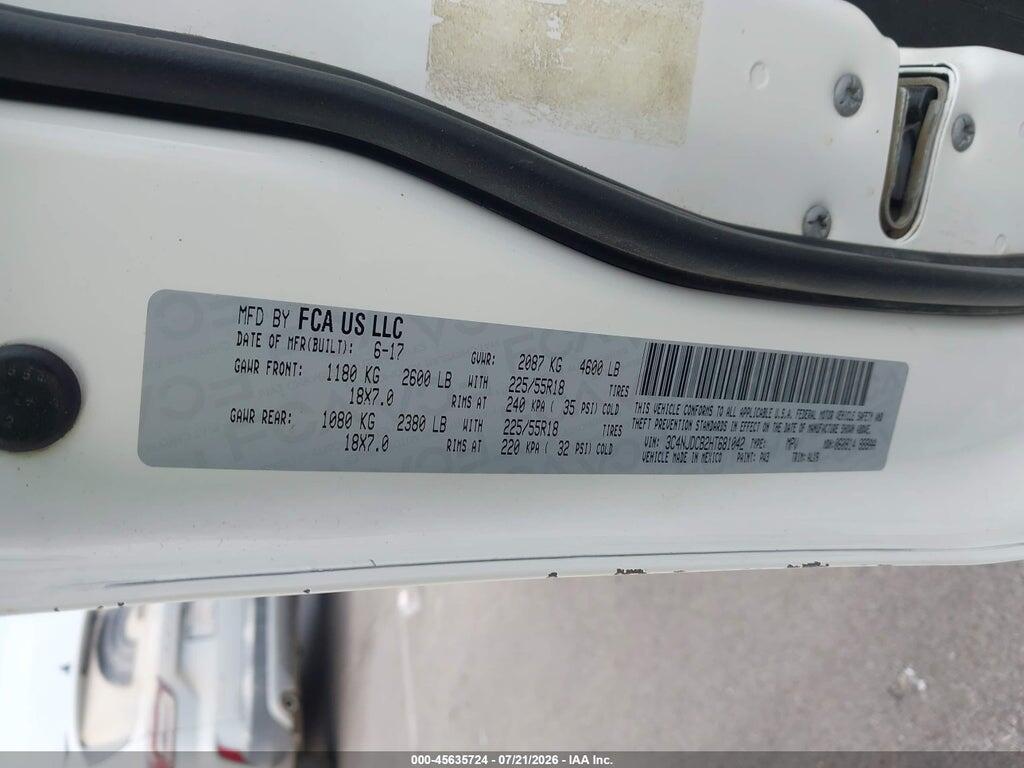 3C4NJDCB2HT681042 2017 JEEP COMPASS photo no. 9