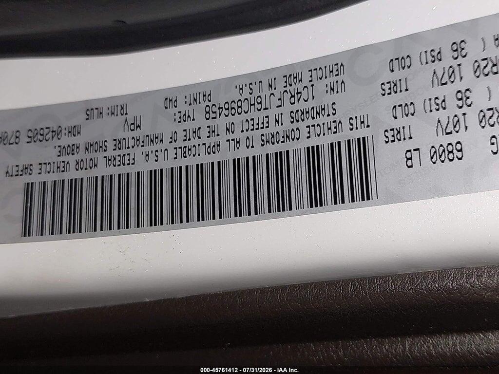 1C4RJFJT6HC896458 2017 JEEP GRAND CHEROKEE photo no. 9