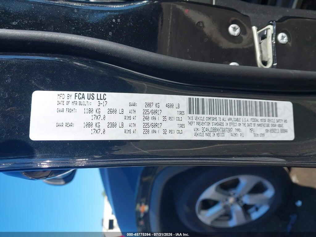 3C4NJDBBXHT607207 2017 JEEP NEW COMPASS photo no. 9