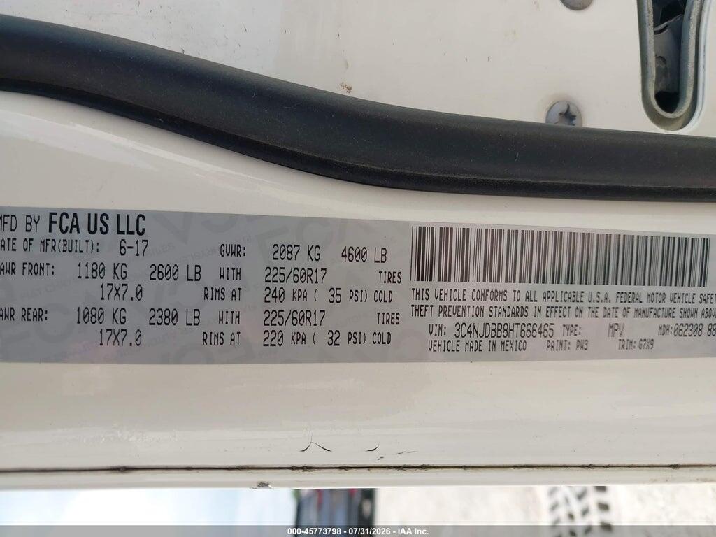 3C4NJDBB8HT666465 2017 JEEP NEW COMPASS photo no. 9