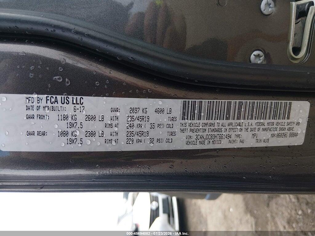 3C4NJDCB3HT661494 2017 JEEP NEW COMPASS photo no. 9