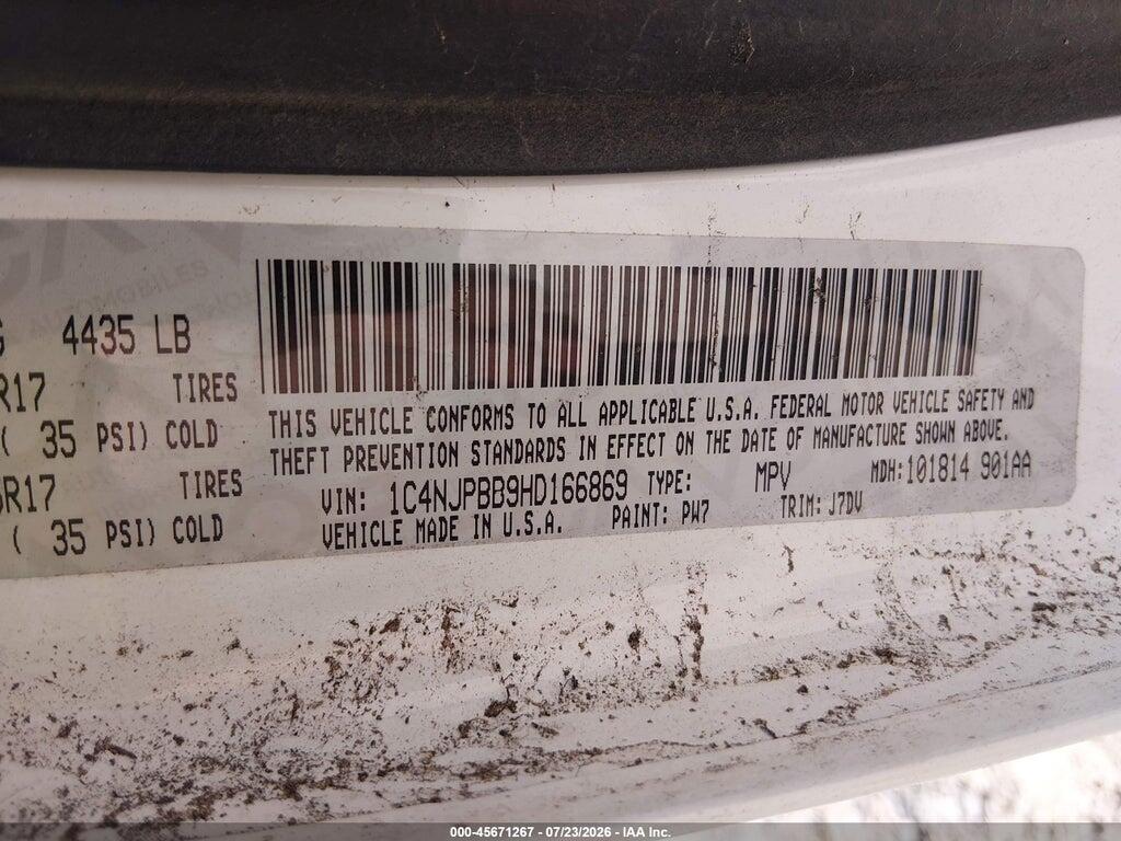 1C4NJPBB9HD166869 2017 JEEP PATRIOT photo no. 9